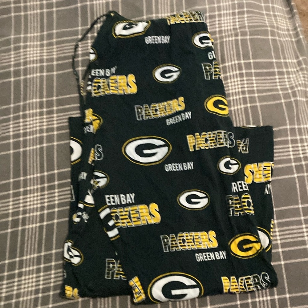 Men’s XL Green Bay packers pajama bottoms